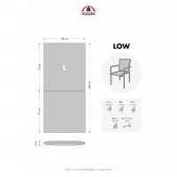ELEGANT 2431 nízký - polstr na židli a křeslo