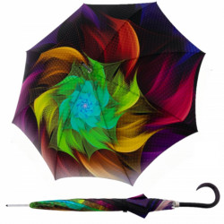 Elegance Boheme Feathers  - dámský luxusní deštník s potiskem labutích křídel