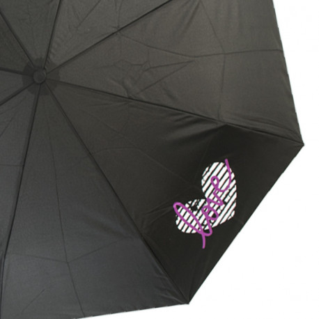 Doppler Mini Light Cool Kids - dětský skládací deštník, černá, plná barva (obrázek 3)