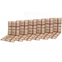 CLASSIC 9017 nízký - set 6 ks - polstry na křesla a židle