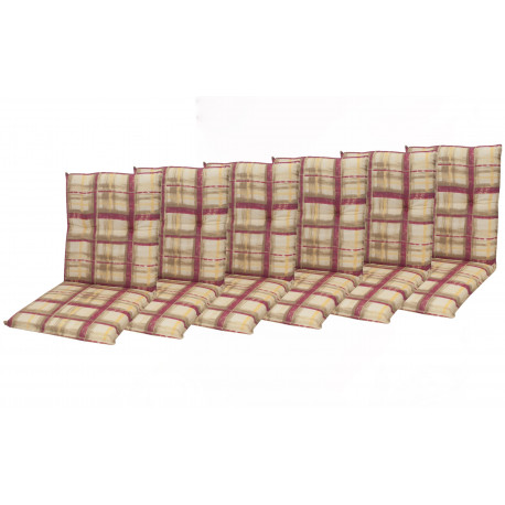 Doppler CLASSIC 9017 nízký - set 6 ks - polstry na křesla a židle