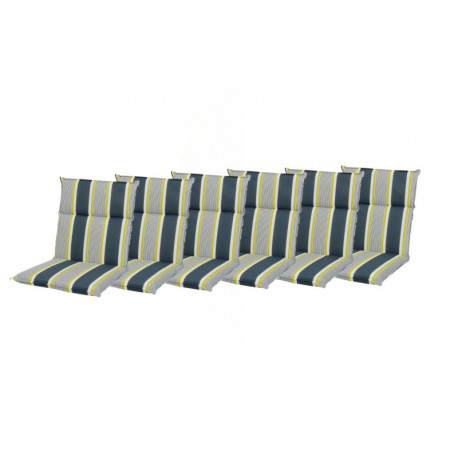 Polstry na křesla a židle, nízké, set 6 ks, Doppler SPIRIT 2091