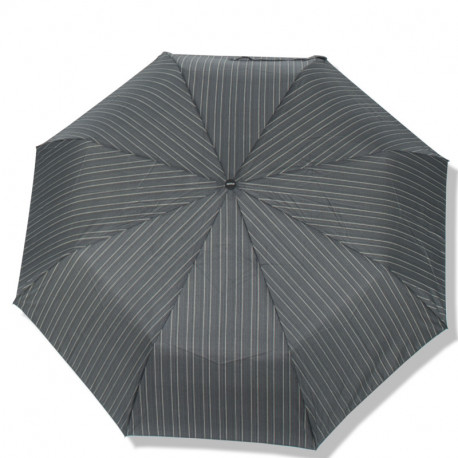 Derby Hit Vzorovaný - pánský skládací deštník, antracit, proužek