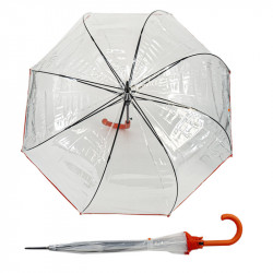 Hit Long Automatik Transparent - dámský vystřelovací holový deštník