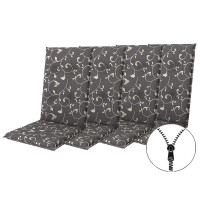 LIVING 2097 vysoký - set 4 ks - polstry na židli a křeslo se zipem