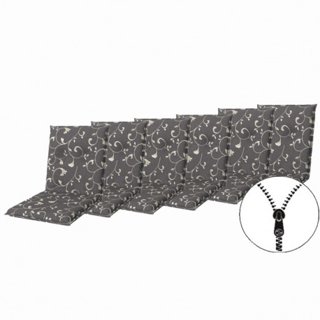 Doppler LIVING 2097 nízký - set 6 ks – polstry na židli a křeslo se zipem