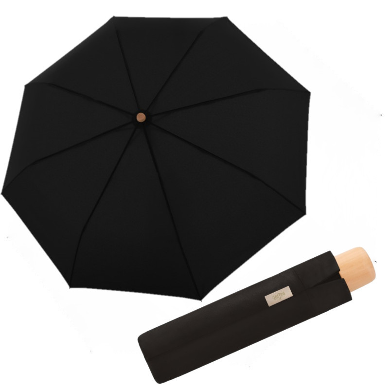 NATURE MINI Simple Black -  EKO deštník