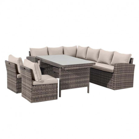 Doppler AVILA - zahradní rohová ratanová sedací souprava