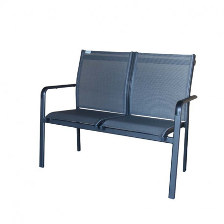Doppler EXPERT PLUS antracit - zahradní hliníková dvousedadlová lavice