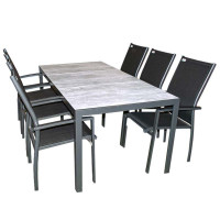 BERGAMO EXPERT - hliníková sedací souprava 6+1