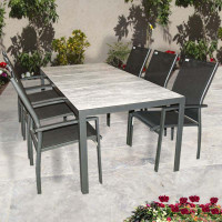 BERGAMO EXPERT - hliníková sedací souprava 6+1