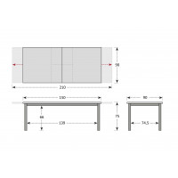 CONCEPT - rozkládací stůl s teakovou deskou FSC®