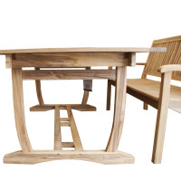 TECTONA - dřevěný rozkládací stůl 180/240x100 cm - 2. JAKOST (N258)