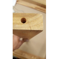 TECTONA - dřevěný stůl 150x90 cm - 2. jakost (N278)