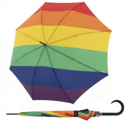 Modern Art Pride Rainbow - holový vystřelovací deštník