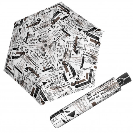 Doppler Fiber Magic Scribble White - dámský plně automatický deštník