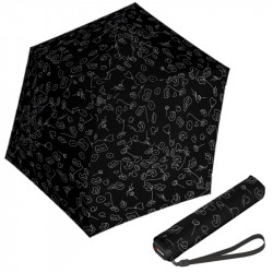 KNIRPS US.050 SPEAK - lehký dámský skládací plochý deštník
