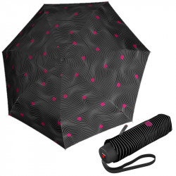 KNIRPS T.020 MEDITATE BLACK - EKO ultralehký skládací deštník