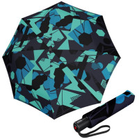 KNIRPS A.200 EXPLORE AQUA - elegantní dámský plnoautomatický deštník