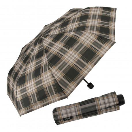 Derby Hit Mini Check - skládací deštník, šedá