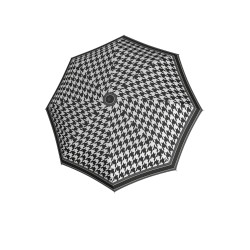 Fiber Havanna Black&White - dámský mechanický skládací deštník