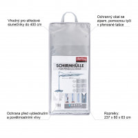 Ochranný obal pro výkyvné slunečníky až do 400 cm šedý