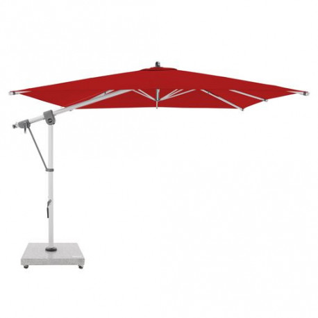 Zahradní výkyvný slunečník s boční tyčí Doppler EXPERT 3 x 3 m- červený