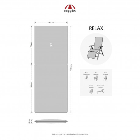 Doppler LIVING 3133 relax - polstr na relaxační křeslo (obrázek 6)