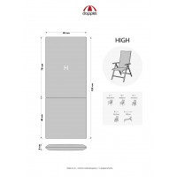 MOTION XL 3955 vysoký - polstr na židli a křeslo