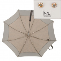 Elegance AC Cottage - luxusní deštník s potiskem a náušnicemi