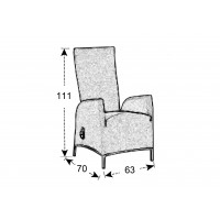 PRATO PARIS antracit - luxusní zahradní souprava 6+1