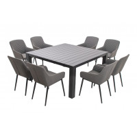 PRATO PARIS PEVNÉ ŠEDÉ - luxusní zahradní souprava 8+1