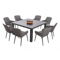 PRATO PARIS PEVNÉ ŠEDÉ - luxusní zahradní souprava 8+1