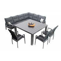 PRATO EXPERT LOUNGE - zahradní hliníková souprava 3+1+1