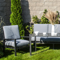 MORIS - zahradní hliníkové křeslo s polstrem