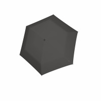 KNIRPS US.050 DARK GREY - lehký dámský skládací plochý deštník