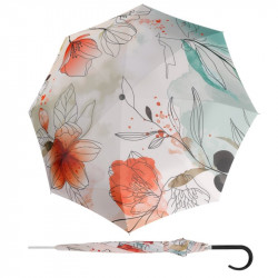 Carbonsteel Long AC Floral - dámský holový vystřelovací deštník