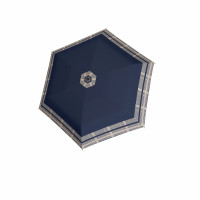 Fiber Havanna TIMELESS BLUE HAHNENTRITT - dámský skládací deštník