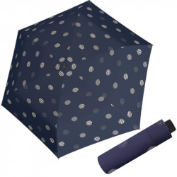 Fiber Havanna TIMELESS BLUE DOTS - dámský skládací deštník