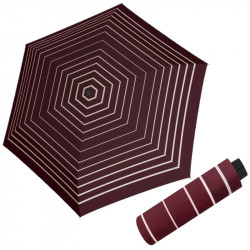 Fiber Havanna TIMELESS RED STRIPES - dámský skládací deštník