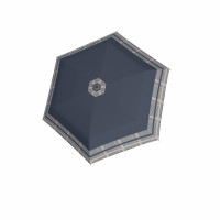 Fiber Flex AC TIMELESS BLUE HAHNENTRITT - dámský holový vystřelovací deštník