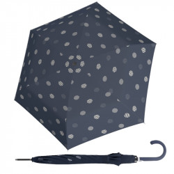 Fiber Flex AC TIMELESS BLUE DOTS - dámský holový vystřelovací deštník
