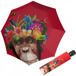 Modern Art Magic Flower Monkey - dámský plně automatický deštník