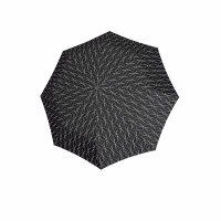 Fiber Flex AC Black&White - dámský holový vystřelovací deštník