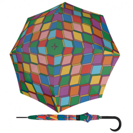 Doppler Modern Art Long AC Steps - holový vystřelovací deštník