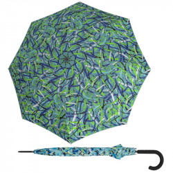 Hit Lang AC Moving Lines Blue - dámský holový vystřelovací deštník