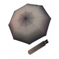 Fiber Mini Black White traces - dámský skládací deštník