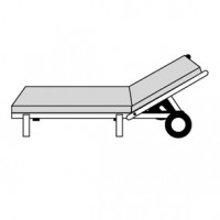 ART 4041 - polstr na zahradní lehátko