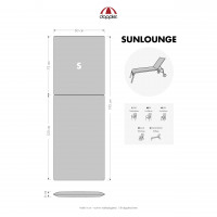 ART 4041 - polstr na zahradní lehátko