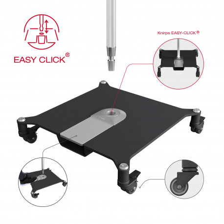 Knirps KNIRPS EASY-CLICK 50 kg - pojízdný ocelový stojan s kolečky (obrázek 6)